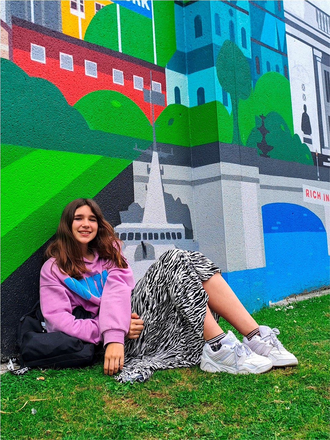 Estudiante del curso de inmersión en inglés en Irlanda en entorno urbano